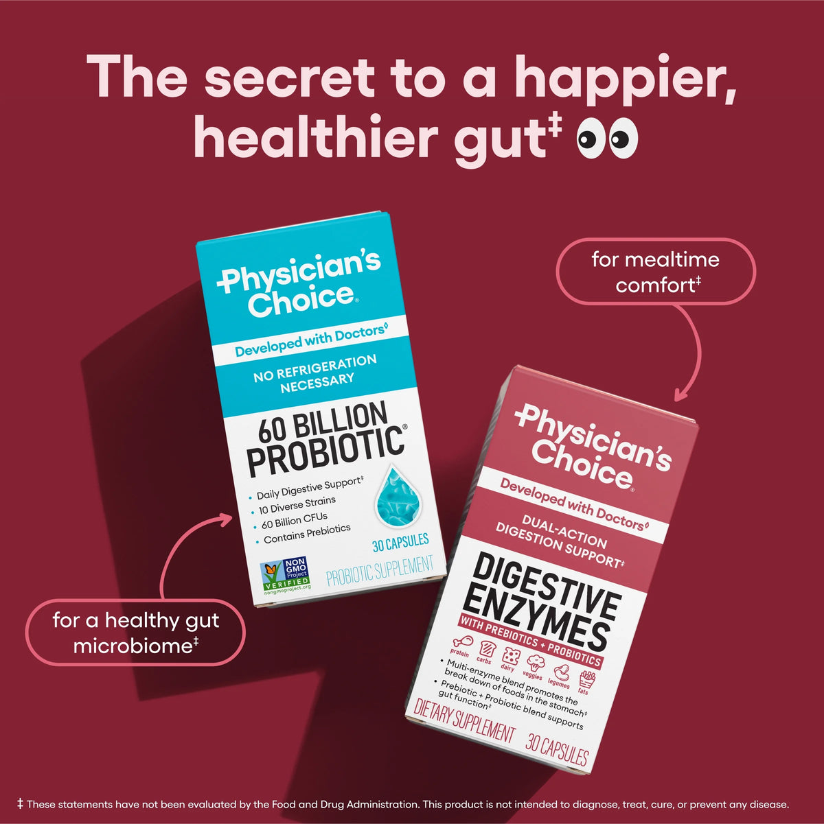 Physician'S Choice Digestive Enzymes - for Digestive Health & Gut Health, Bloating & Meal Time Discomfort for Men and Women, 90Ct