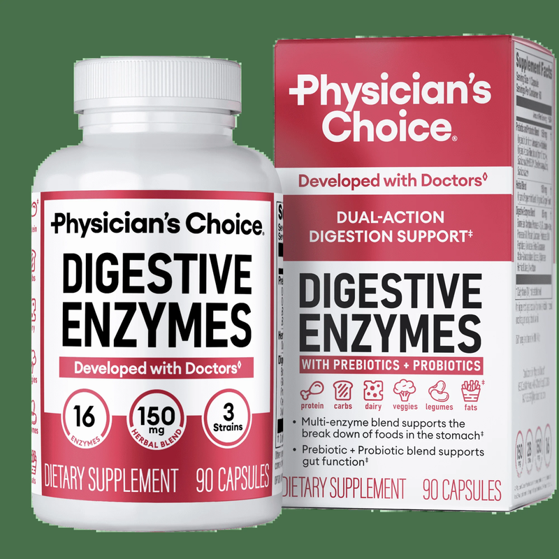 Physician'S Choice Digestive Enzymes - for Digestive Health & Gut Health, Bloating & Meal Time Discomfort for Men and Women, 90Ct