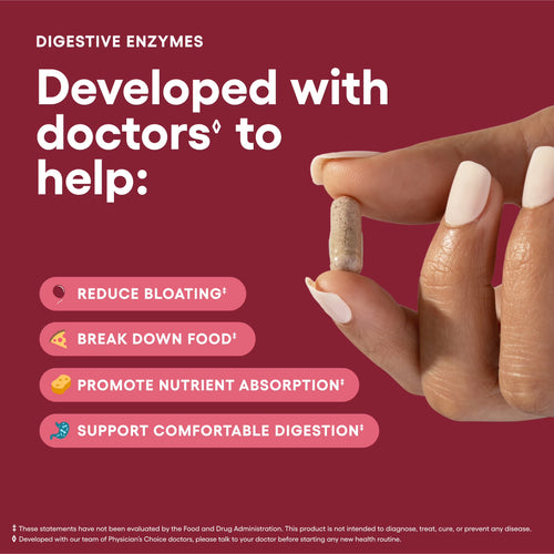 Physician'S Choice Digestive Enzymes - for Digestive Health & Gut Health, Bloating & Meal Time Discomfort for Men and Women, 90Ct