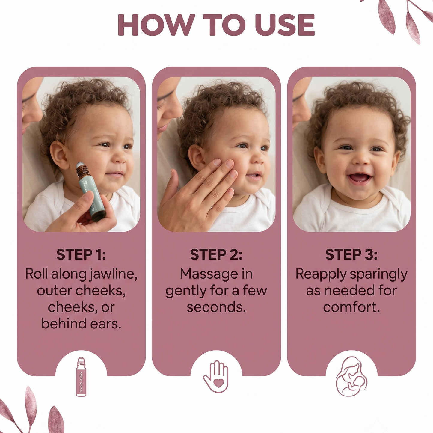Little Teethers™ Organic Teething Roller 3-Pack